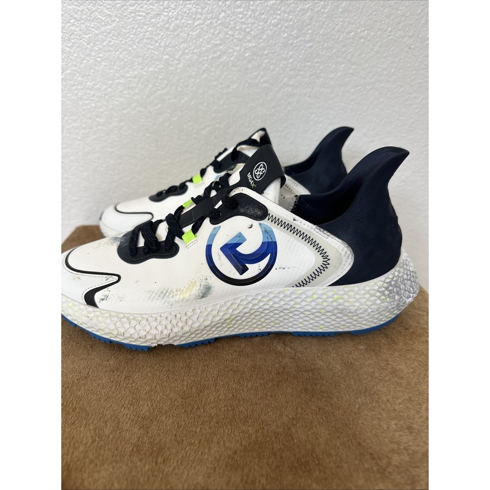 G/Fore GFORE MG4x2‎ Quarter G Cross Golf Shoe Sneakers 11.5 White Blue